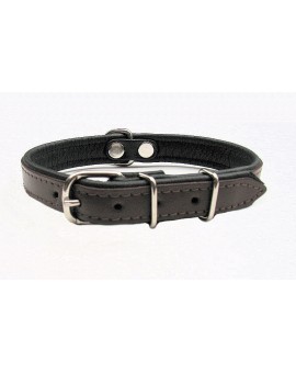 Collier en cuir rembourré SUPER pour chien