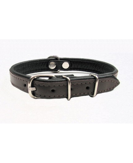 Collier en cuir rembourré SUPER pour chien