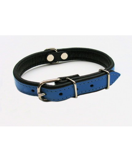 Collier en cuir rembourré SUPER pour chien