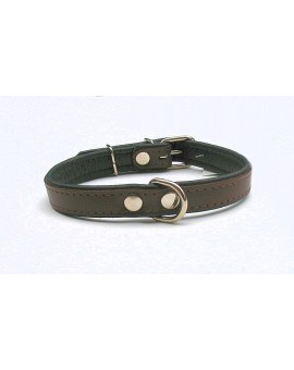 Collier en cuir rembourré SUPER pour chien