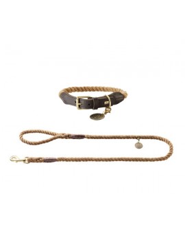 Kit collier et laisse en corde HUNTER