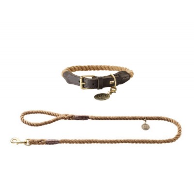 Kit collier et laisse en corde HUNTER