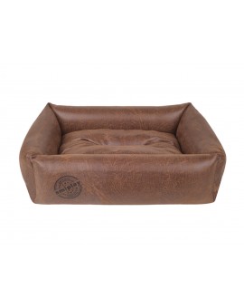 Panier sofa pour chien en cuir synthétique