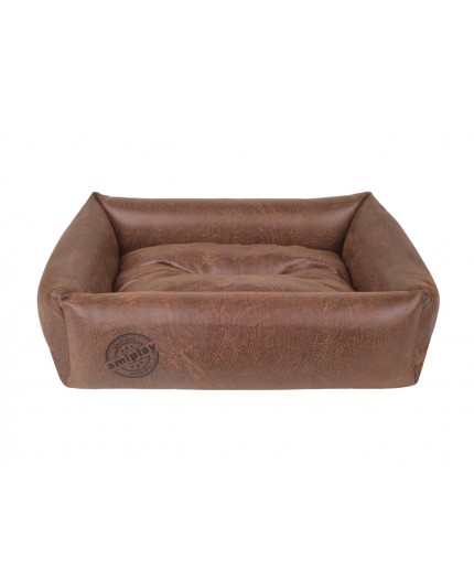 Panier sofa pour chien en cuir synthétique