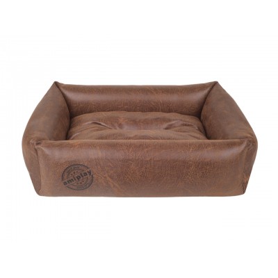 Panier sofa pour chien en cuir synthétique