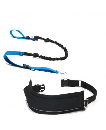 Kit d'Initiation Mains Libres:  - Ceinture+Laisse amortisseur: promenade, jogging