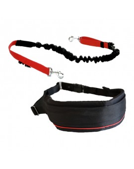 Kit d'Initiation Mains Libres:  - Ceinture+Laisse amortisseur: promenade, jogging