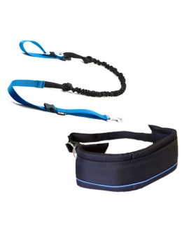 Kit d'Initiation Mains Libres:  - Ceinture+Laisse amortisseur: promenade, jogging