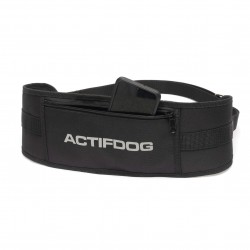 KIT LOISIR Mains Libres indispensable pour vous et votre chien:  - Ceinture+Laisse amortisseur Noir: promenade, jogging