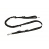 KIT LOISIR Mains Libres indispensable pour vous et votre chien:  - Ceinture+Laisse amortisseur Noir: promenade, jogging