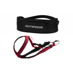 KIT CANICROSS: Ceinture Actifdog + Harnais X-Back Léger KIIR-O
